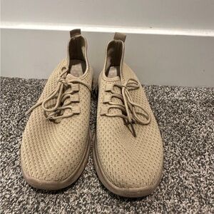 Tan Knit Sneakers